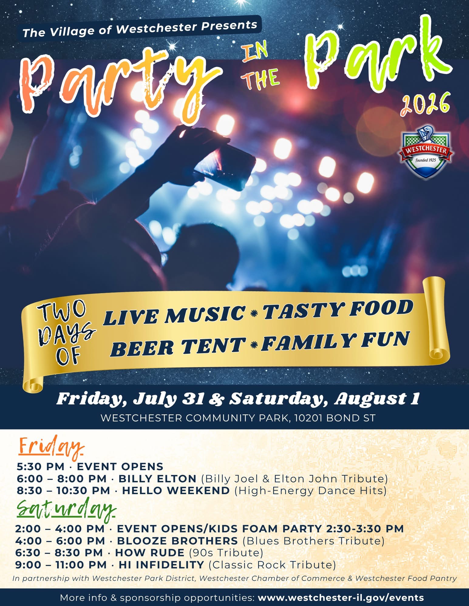 Join Us for the Annual Party in the Park 2026!