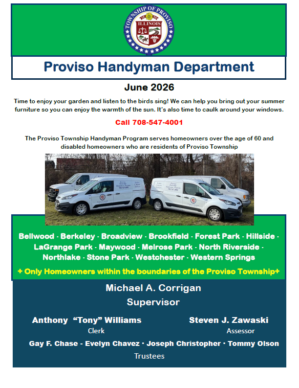 Proviso Township Handyman Services June 2026