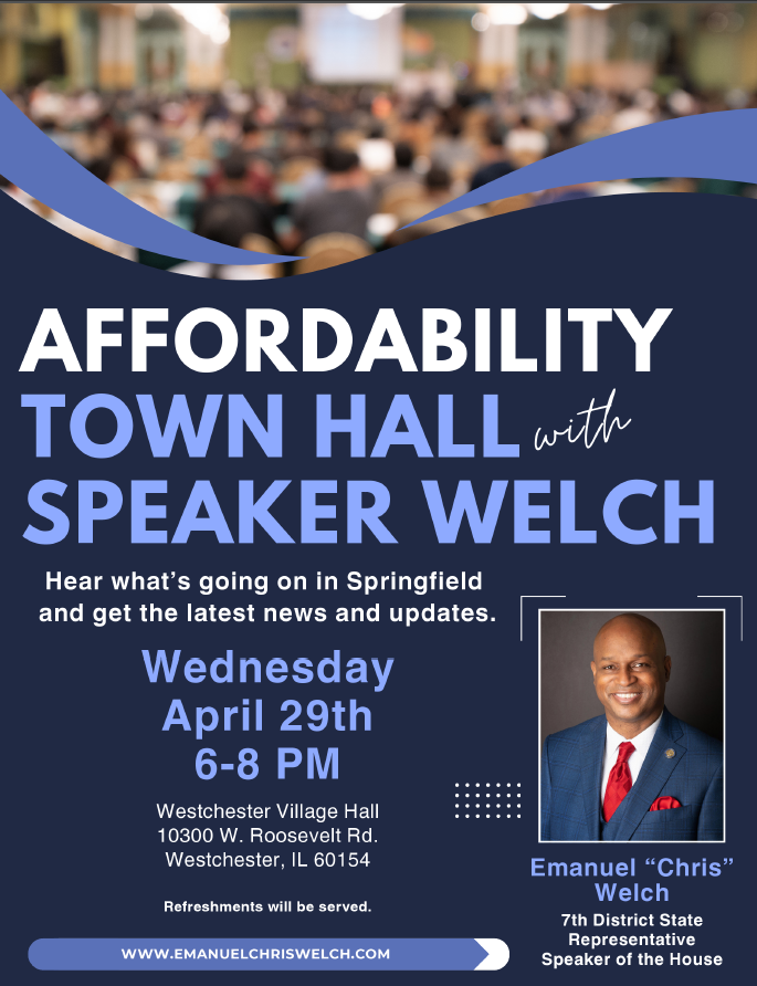 Speaker Welch to Host Affordability Town Hall at Westchester Village Hall